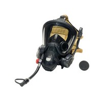 MSA (Mine Safety Appliances Co) 10084690 MSA Small Black Polymer FireHawk M7 PTC Full Face Facepiece With SpeeD-ON Head Harness,